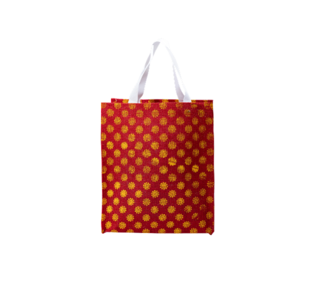 Red Golden Jute Bag